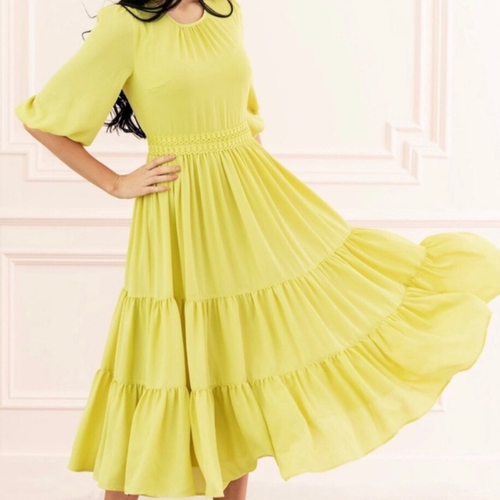 Rachel Parcell Autumn Apple Midi Dress medium